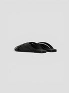 Mule pelle 8565 BLACK intrecciata fascia larga 8565 BLACK CORRIDONI MILANO 