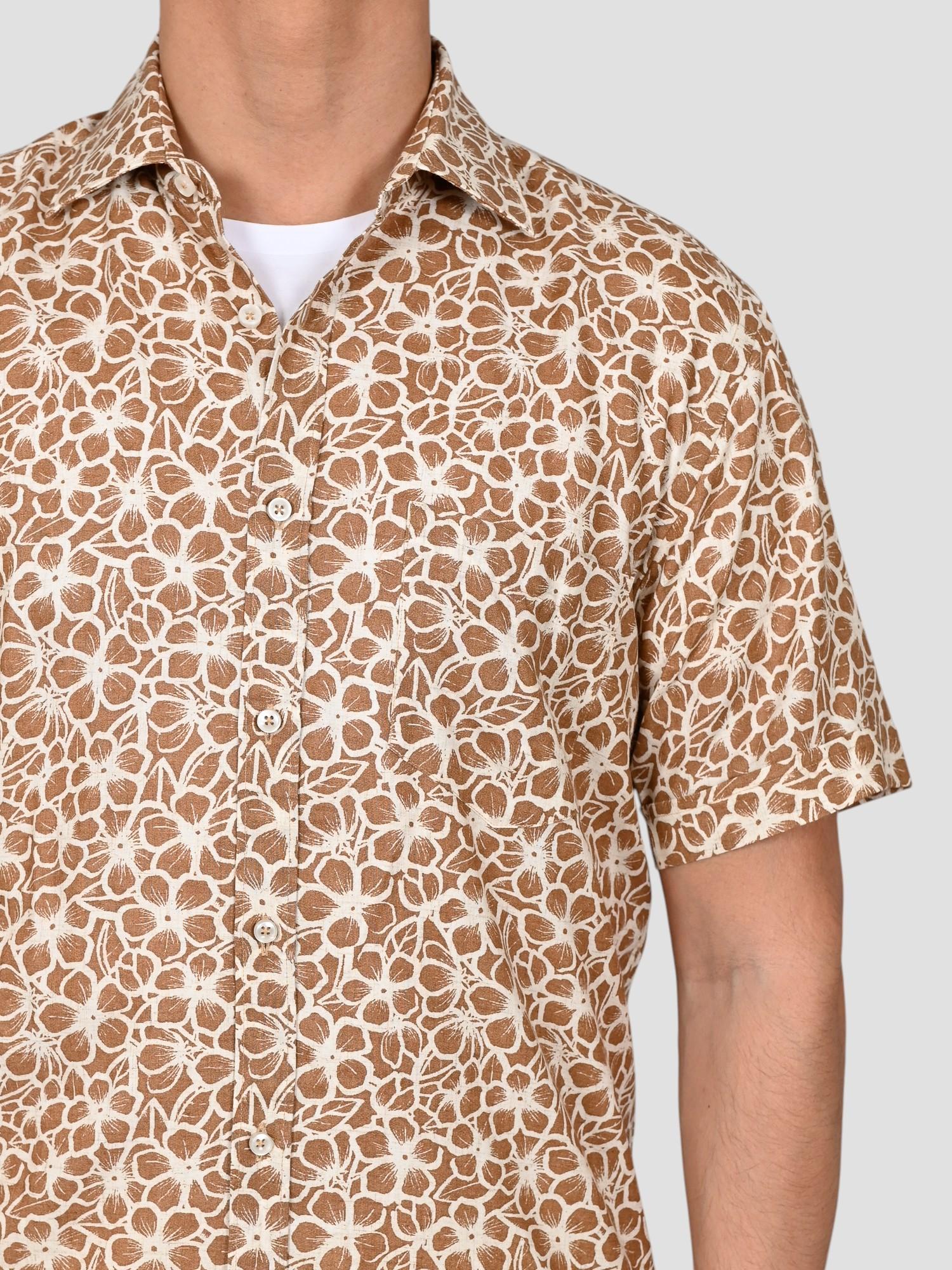 Camicia floreale TA66 8823 marrone TA668823 001 MARCUS 