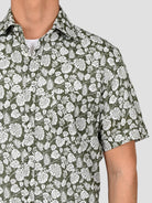 Camicia floreale TA66 8825 verde militare TA668825 002 MARCUS 