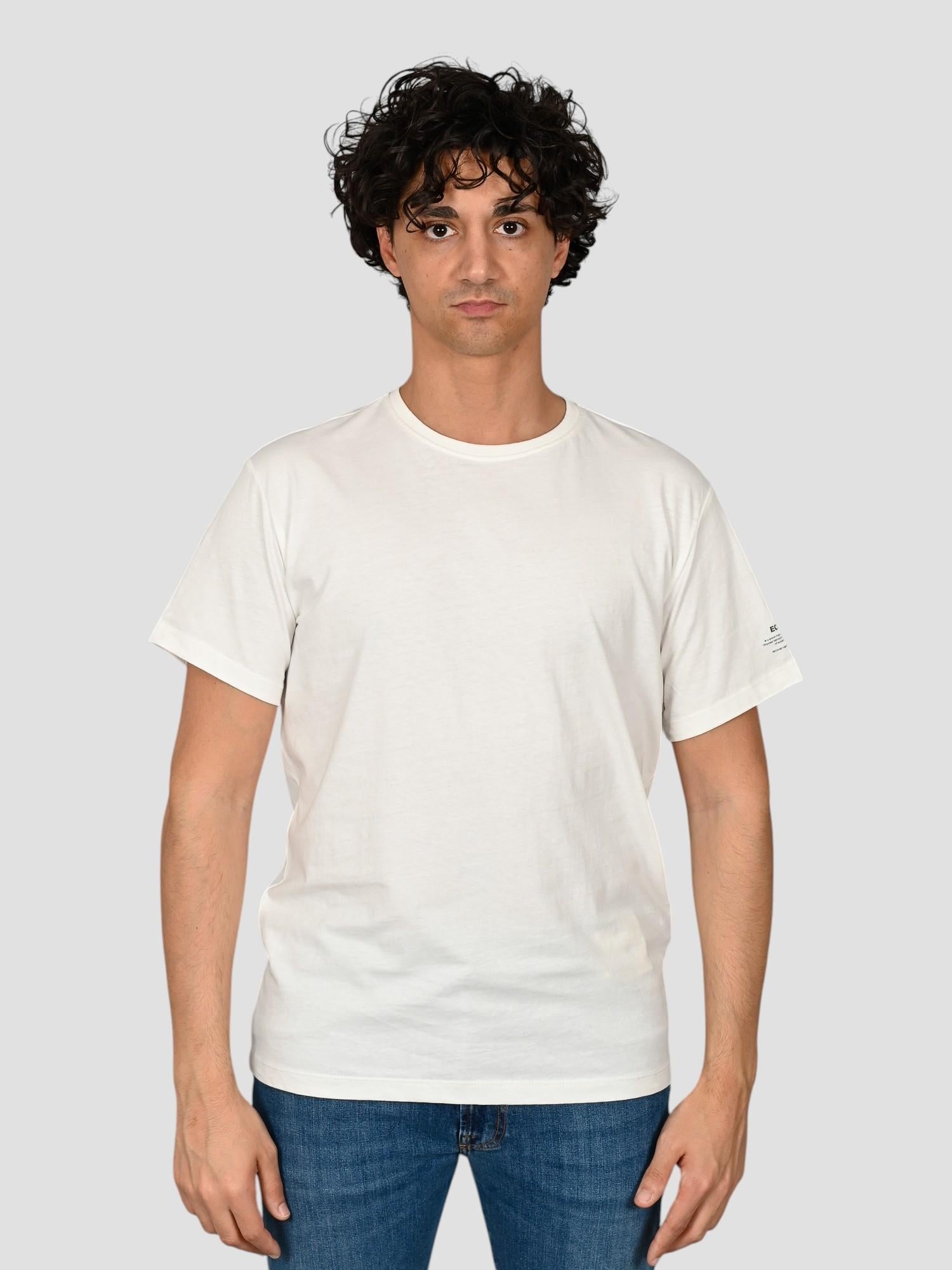 T-shirt sabbia PRAIAALF WHITE print TS PRAIAALF ECOALF 
