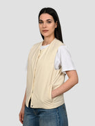 Gilet imbottitura leggera KARINALF creamy KARINALF 987 CREAMY ECOALF 