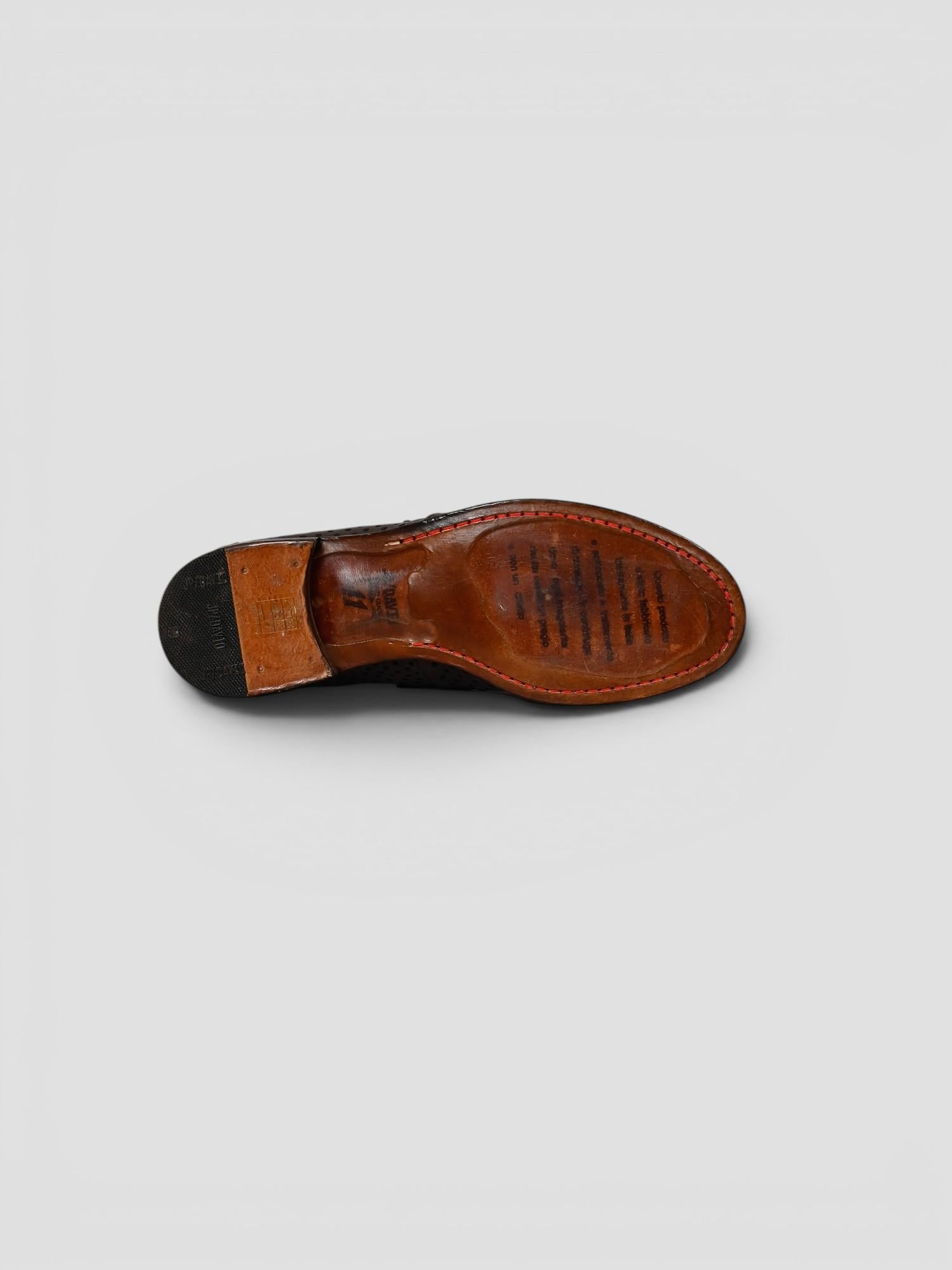 Penny loafer PAPUA MORO pelle traforata 2528/200 PAPUA JP/DAVID 