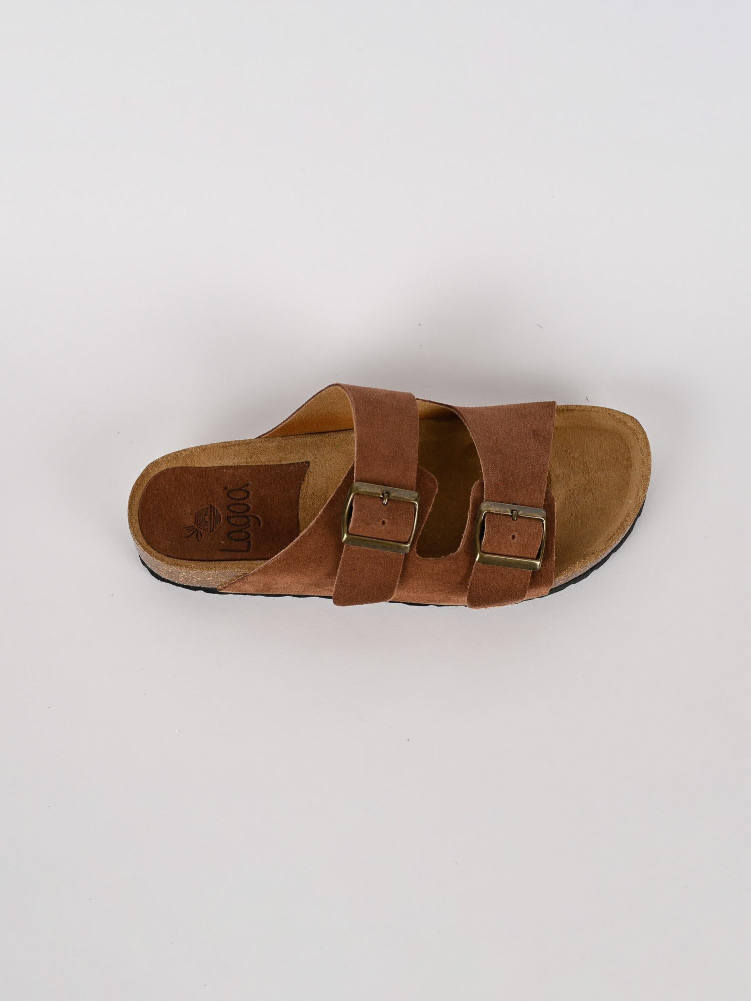 Sandalo uomo JURERE suede tabacco JURERE TABACCO LAGOA 