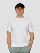Maglia bianco ottico WO 0857 WO 0857 0900 WOOL & CO. 