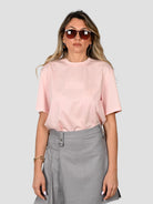 T-shirt rosè T075 T028 tencel blend T075-T028 ROSE ISABELLE BLANCHE PARIS 