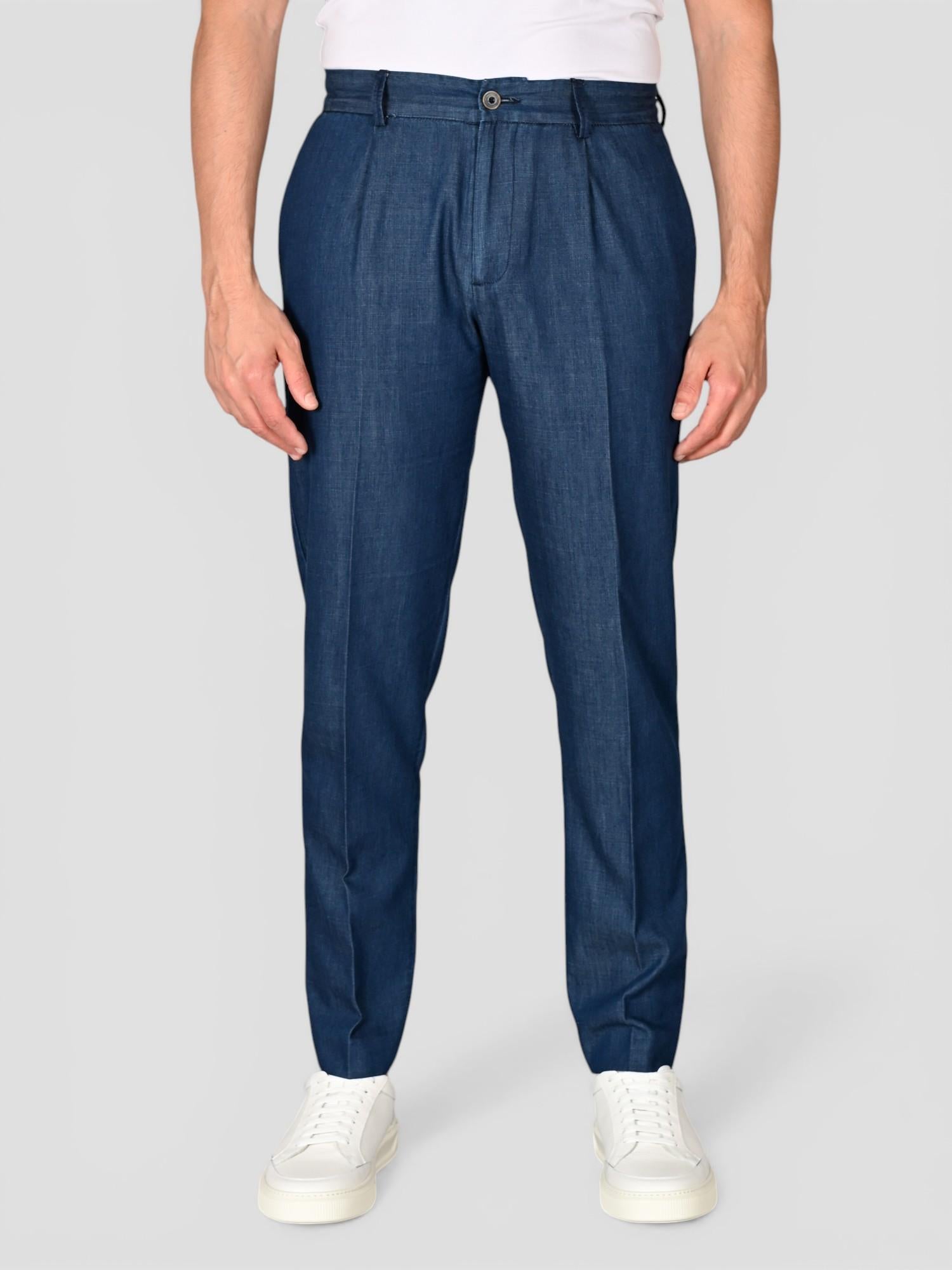 Abito denim SUIT 539 lino cotone SUIT539 DENIM BOB 