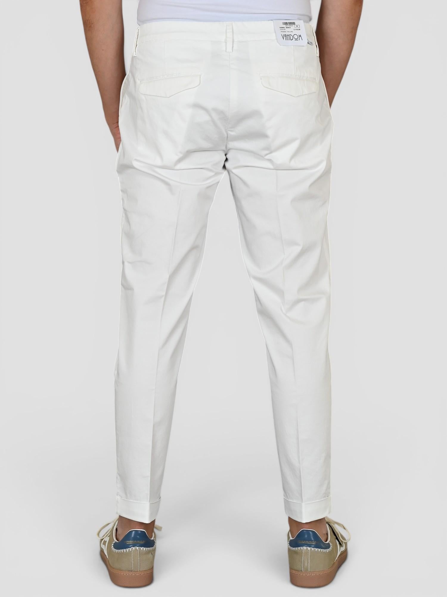 Pantalone bianco GABRIEL pence GABRIEL BIANCO VANDOM 