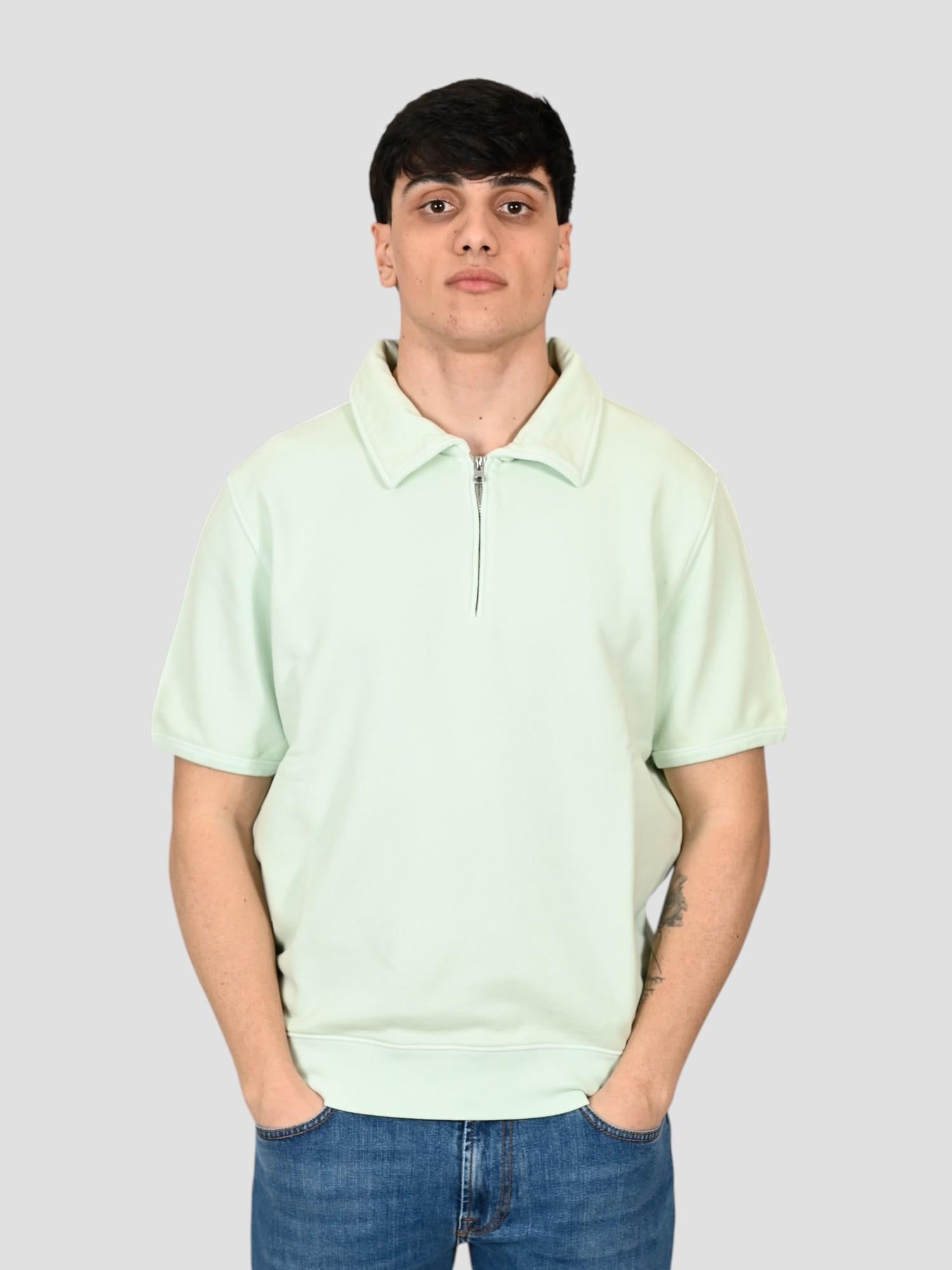 Felpa mint MALIBU mezza zip MALIBU 703 MINT CHESAPEAKE'S 