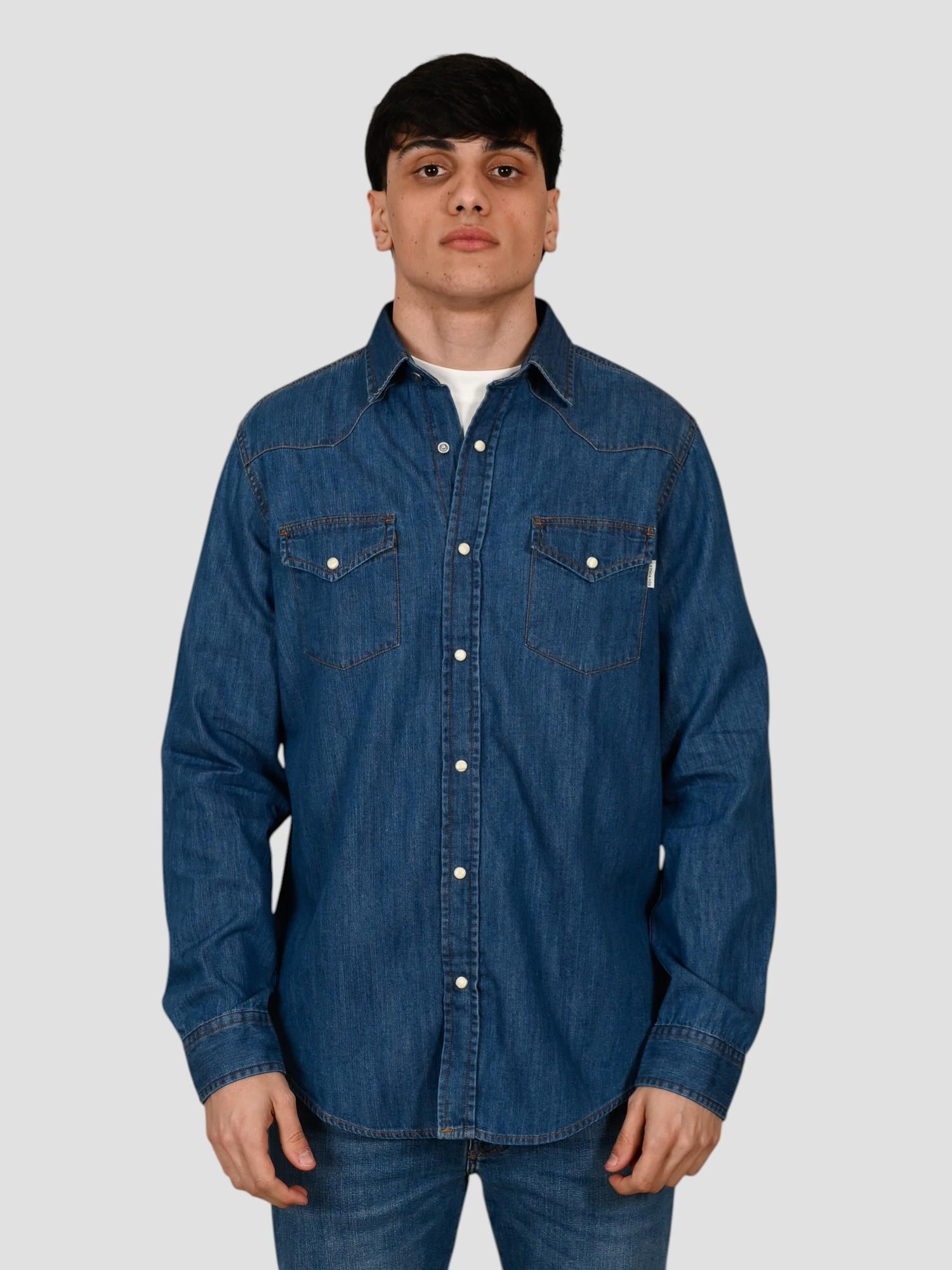 Shirt cobalt stone MARTIN MAN denim MARTIN MAN COBALT STONE ROY ROGER'S 