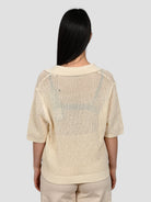 Polo ecrù ARGANALF maglia skipper ARGANAFL 990 RAFFIA ECOALF 