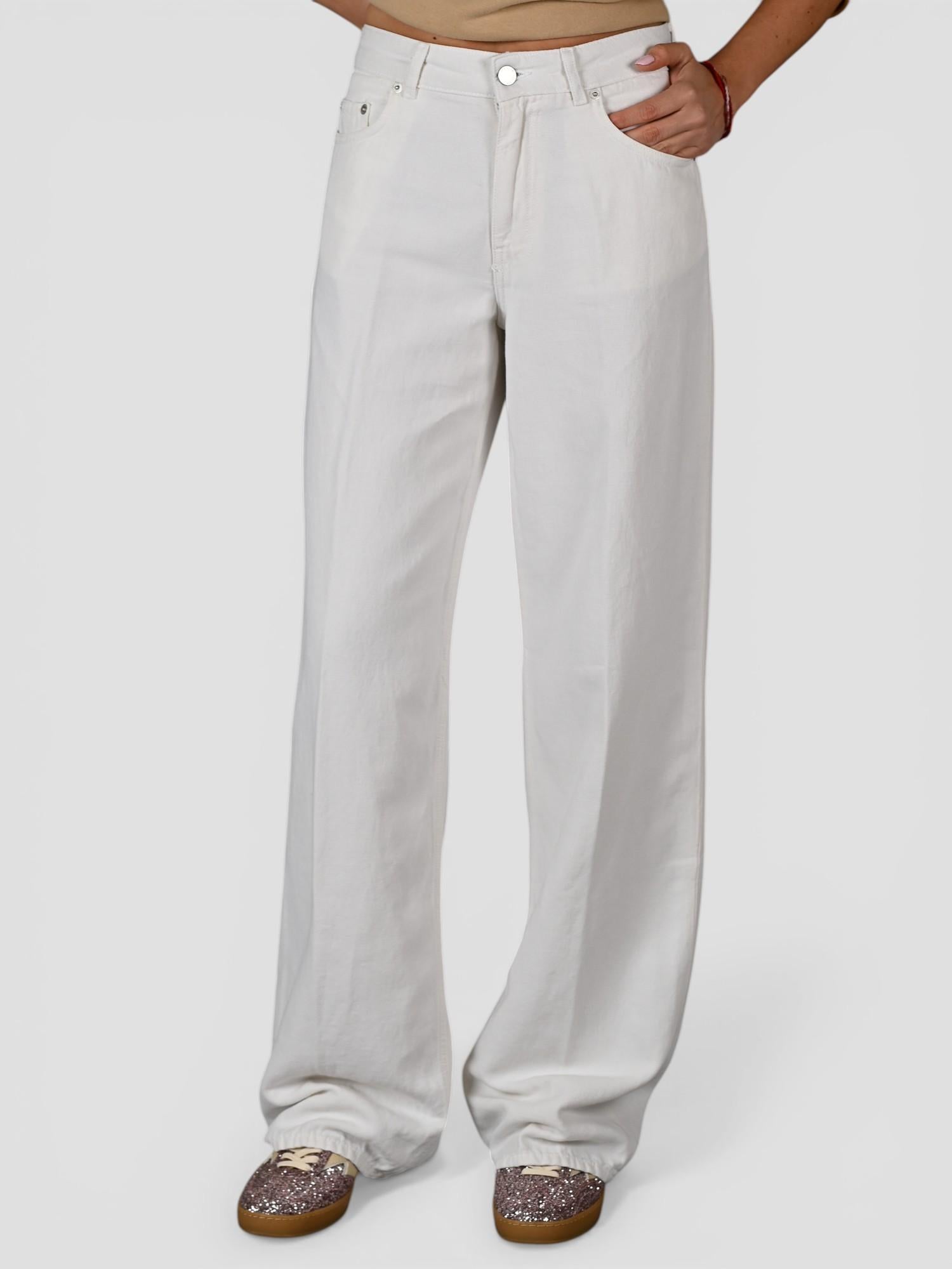 Pantalone burro ANNA 2410 wide leg ANNA 2410C0184 T0001 SIVIGLIA 