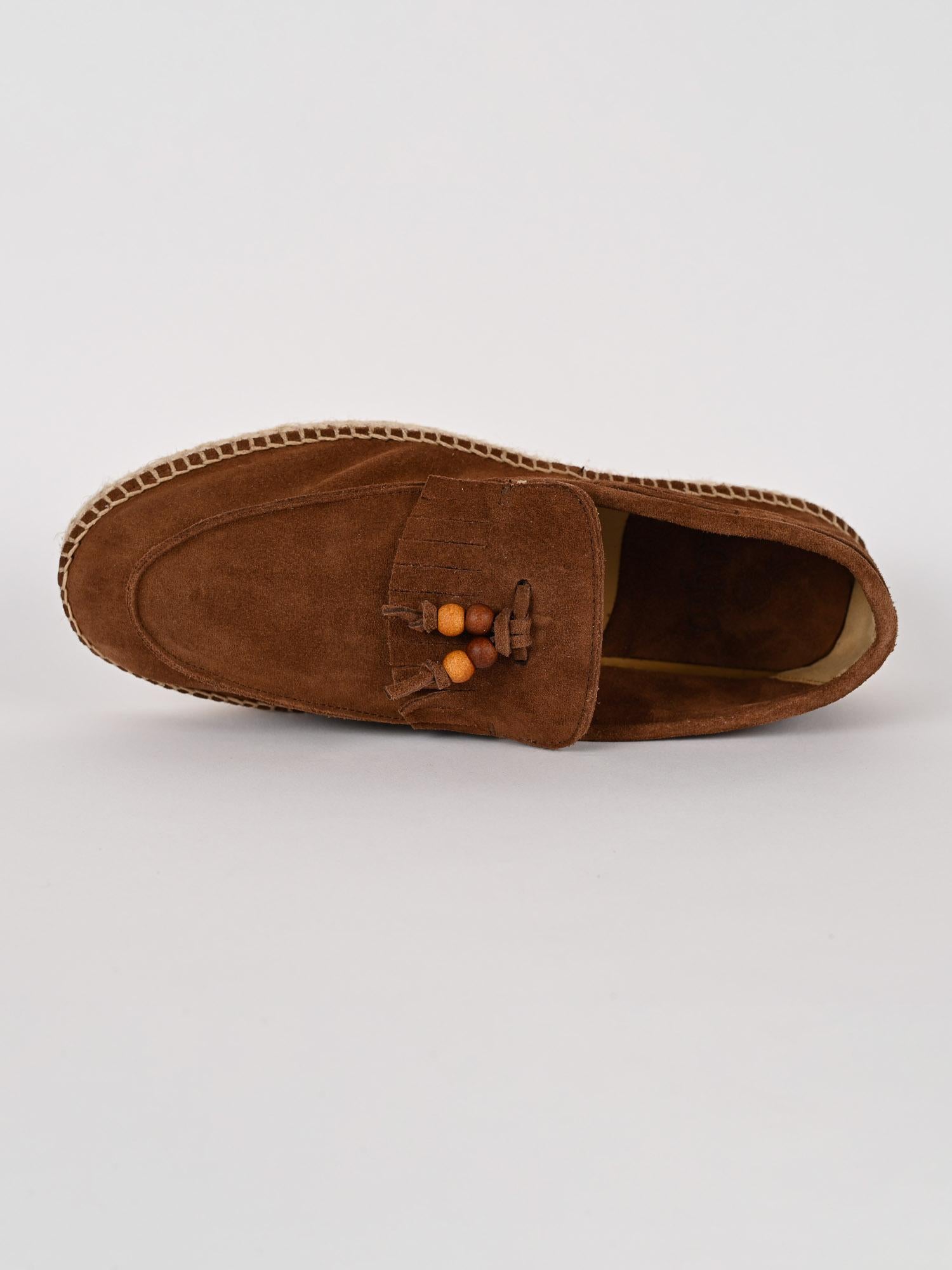 Mocassino frangia LOAFER TREBOL castagna suede LOAFER FRANGIA CASTAGNA LAGOA 