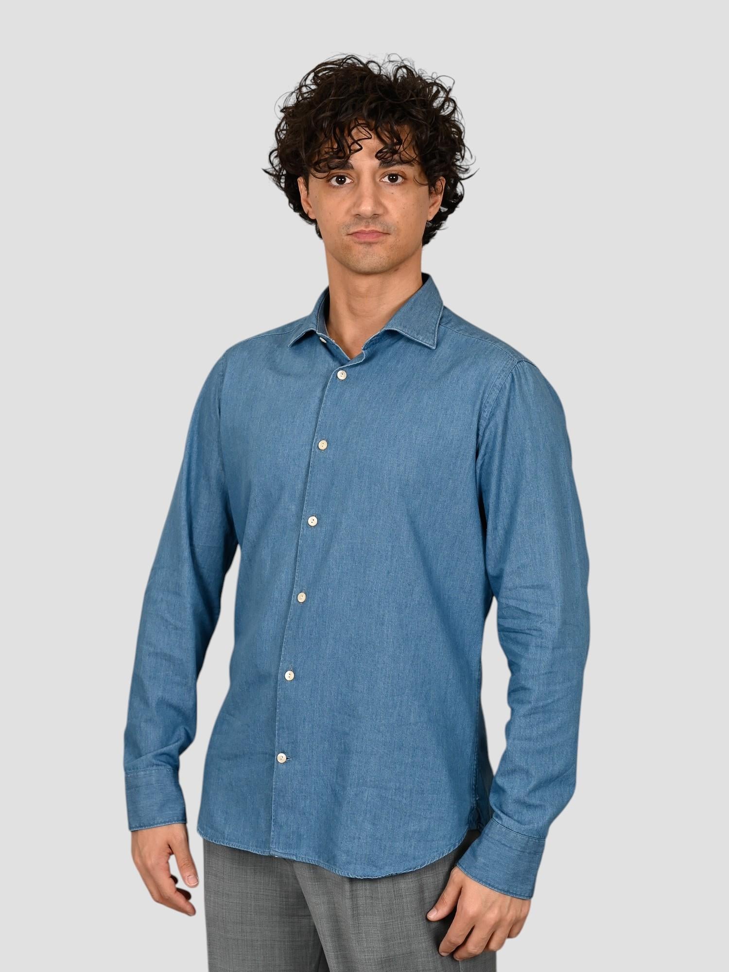 Camicia denim 1RLANM2UZ leggero 1RLANM2UZ2 DENIM TINTORIA MATTEI 