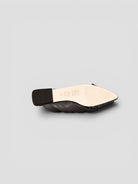 Mule pelle 8565 CHOCOLATE intrecciata fascia larga 8565 CHOCOLATE CORRIDONI MILANO 