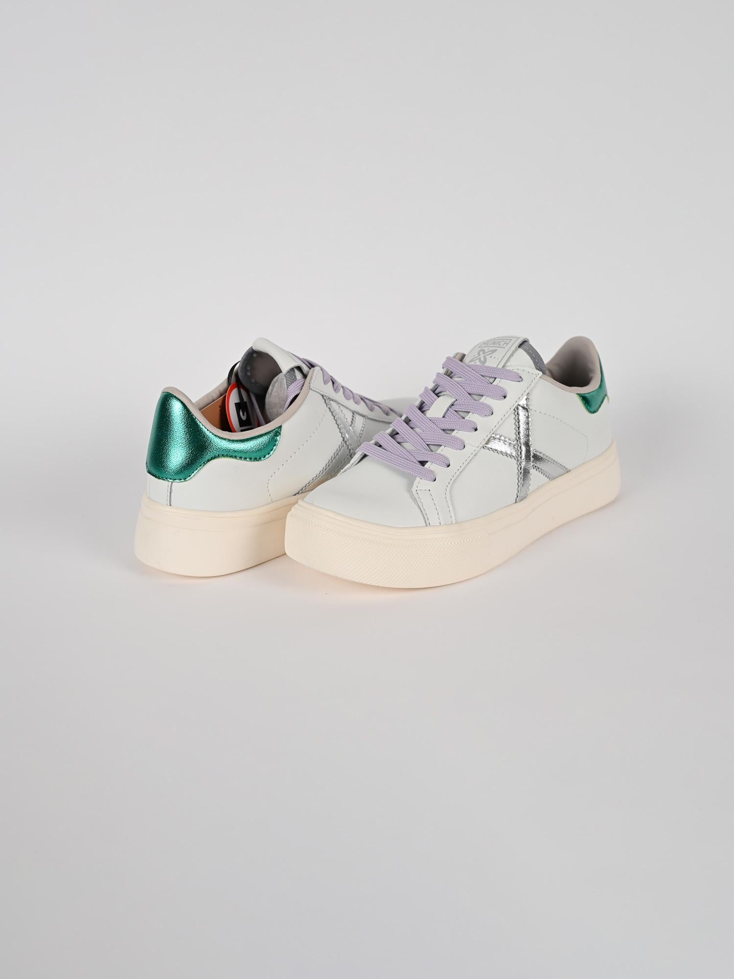 Sneakers bianca RETE SKY verde RETE SKY 77 BLANCO MUNICH 