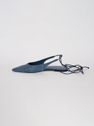 Slingback flats denim jeans marmorizado S220060048 DENIM SCHUTZ 