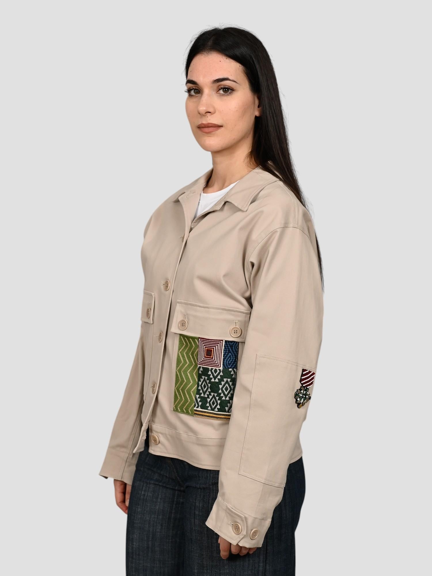 Work jacket IL VENTO E LA SETA sabbia leggera Q52J2473784 SABBIA IL VENTO E LA SETA 