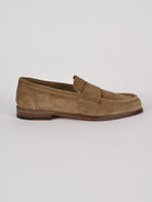 Mocassino uomo camel in pelle velour 1867 VELOUR 2605 CAMEL CORVARI 