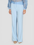 Pantalone celeste vita alta AN21017U AN21017U CELESTE ANITIE' 