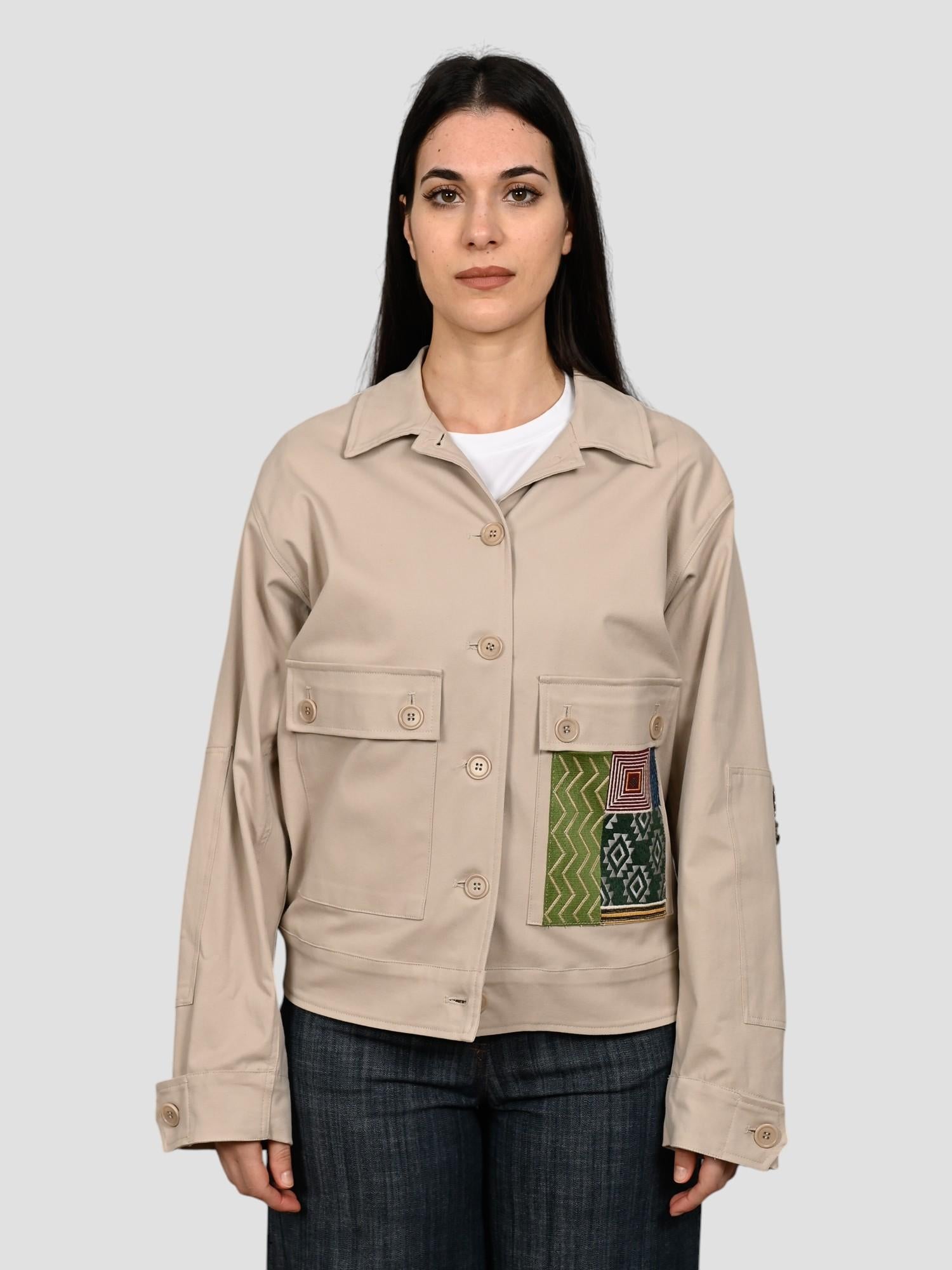 Work jacket IL VENTO E LA SETA sabbia leggera Q52J2473784 SABBIA IL VENTO E LA SETA 