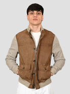 Giubbino TAURUS PERFO TWILL dreamwood TAURUS PERFO TWILL DREAMWOOD THE JACK LEATHERS 