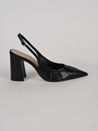 Slingback donna nero block heel A1129000 30001 AREZZO 