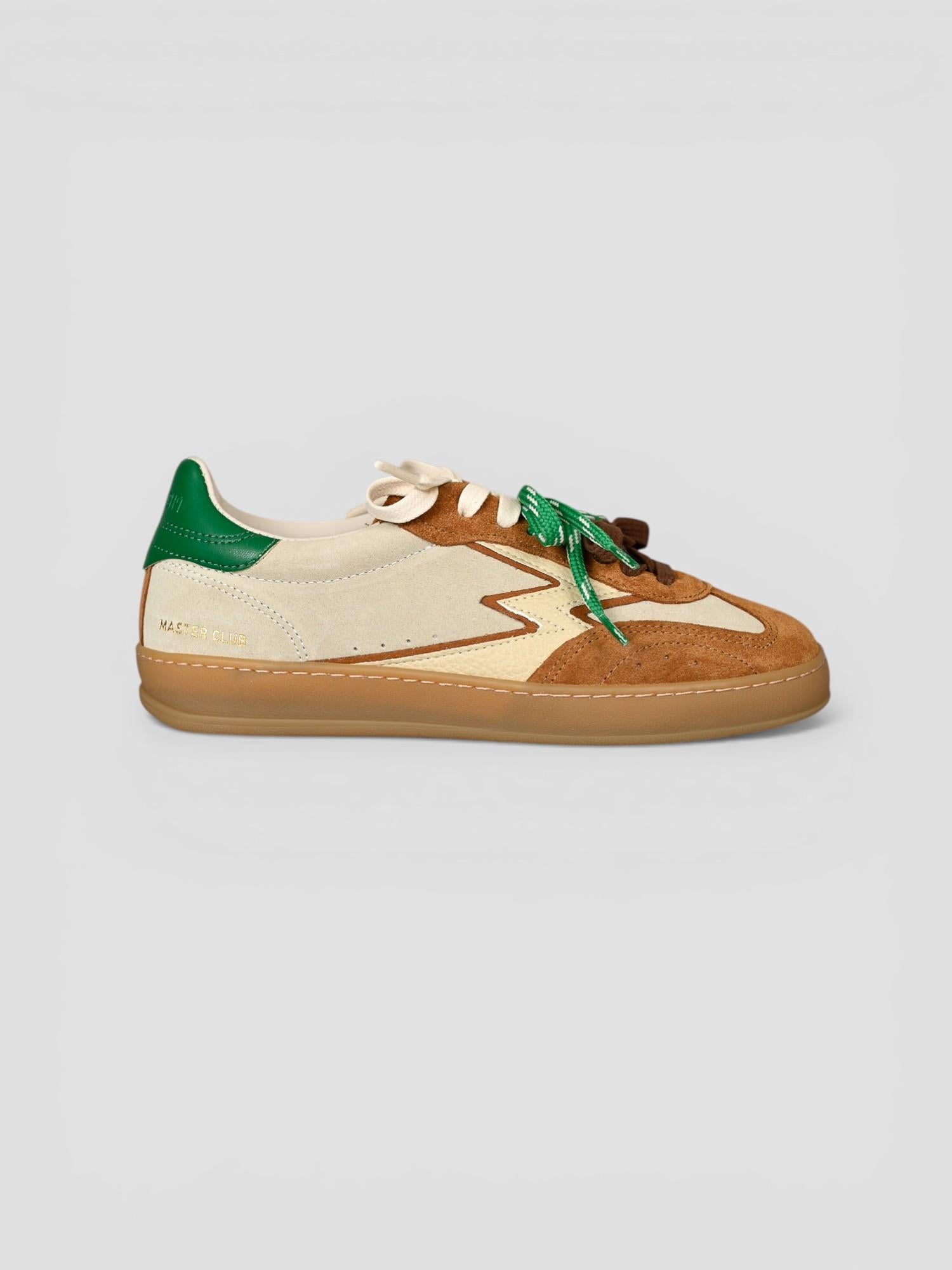 Sneakers CLUB PATCHWORK sand and cognac CL264 PATCHWORK MOACONCEPT 
