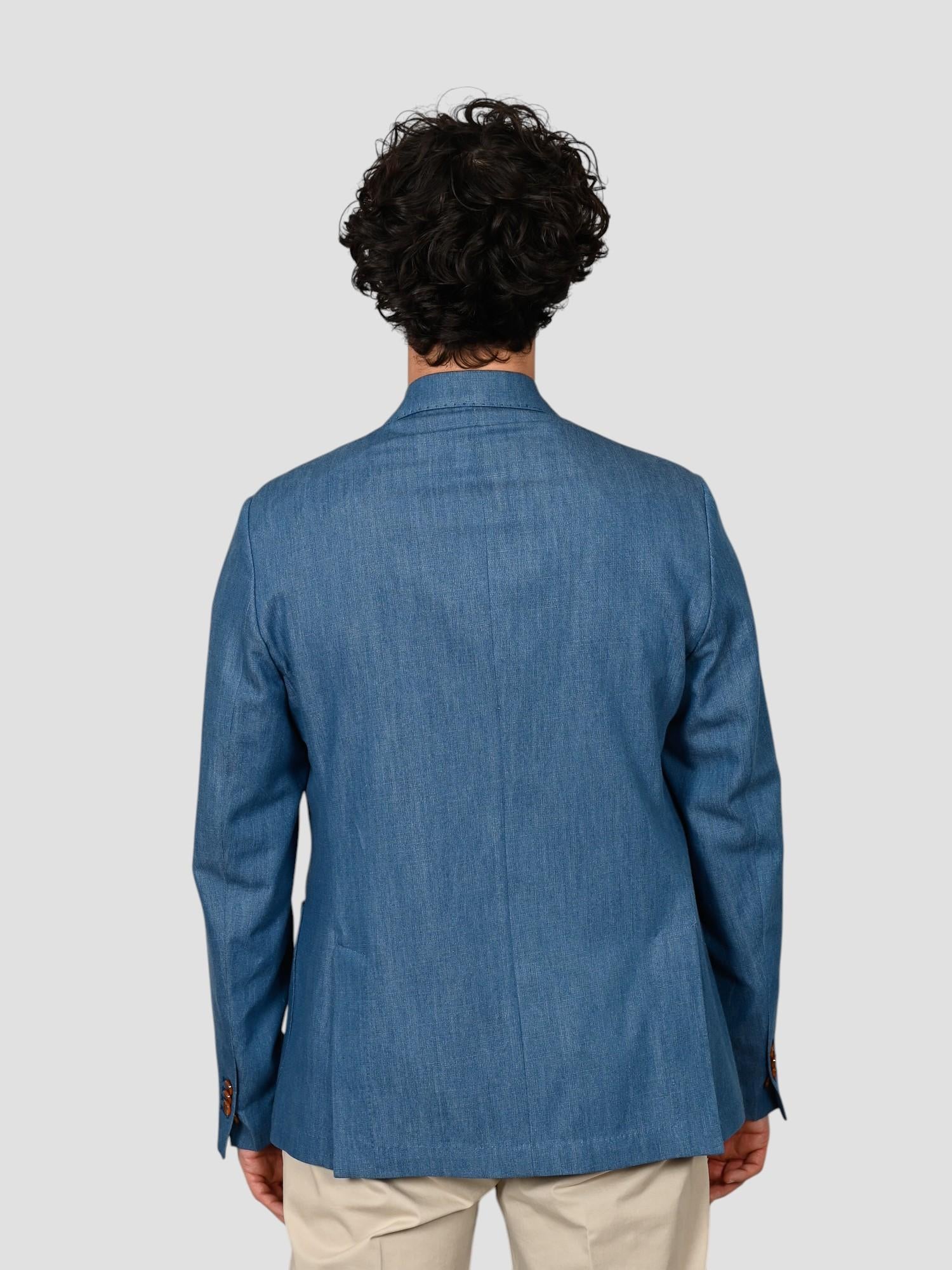 Blazer chambray G18 LID blend cotton G18 LID BLU RPL 