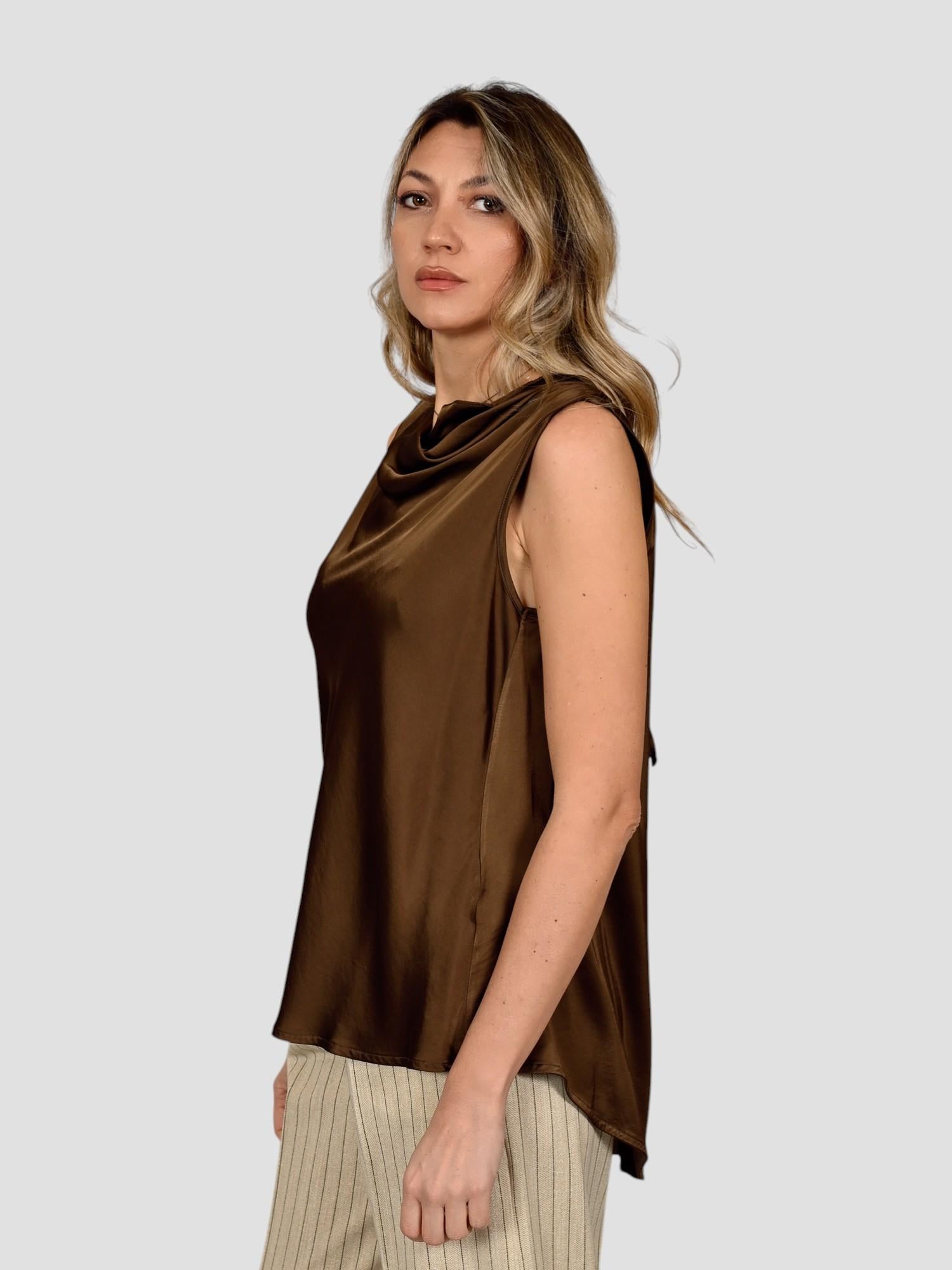 Top marrone AN24282V39  bruciato AN24282V39 MARRONE ANITIE' 