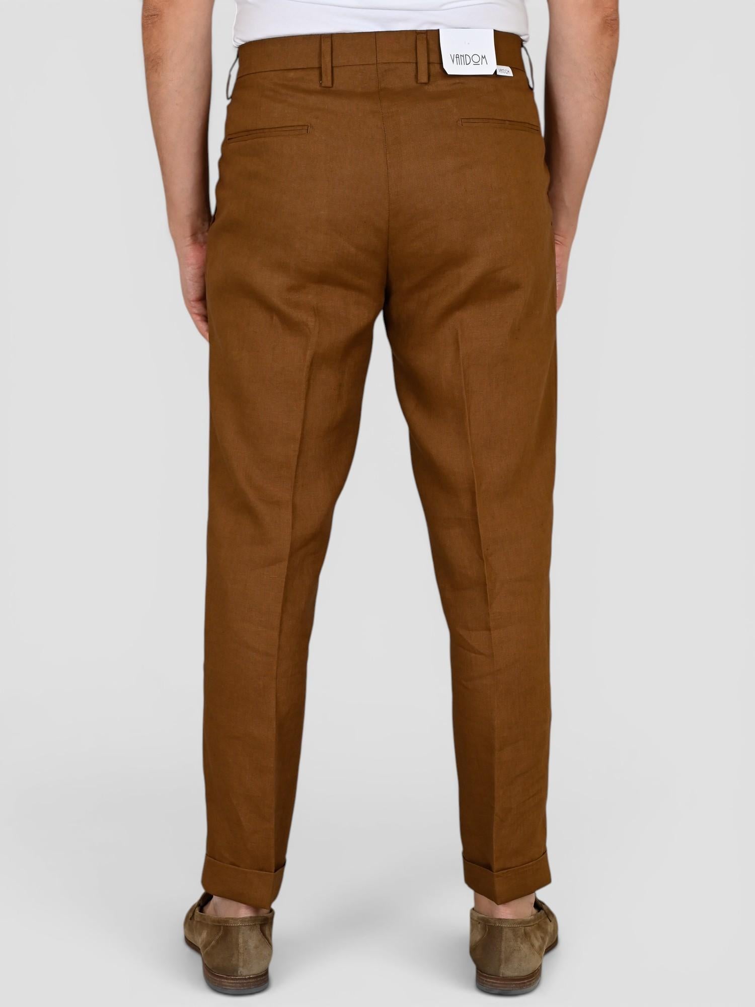 Pantalone tabacco GABRIEL LINO pence sartoriale GABRIELT95 TABACCO VANDOM 