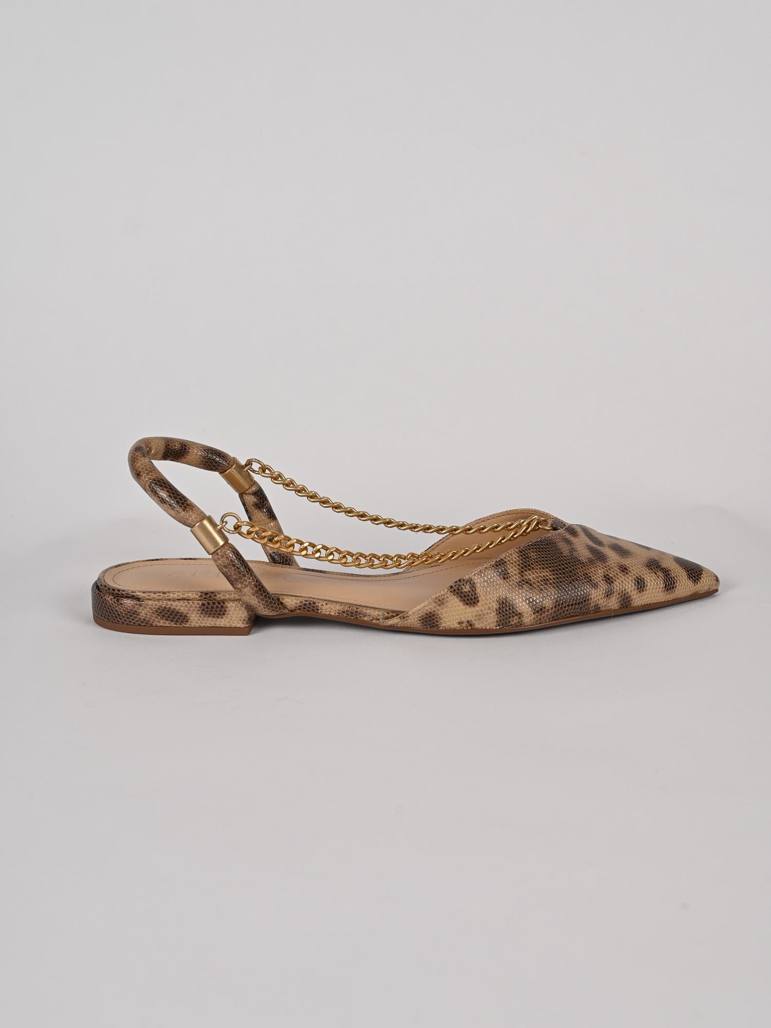Slingback donna animalier in pelle A13029009 50003 AREZZO 