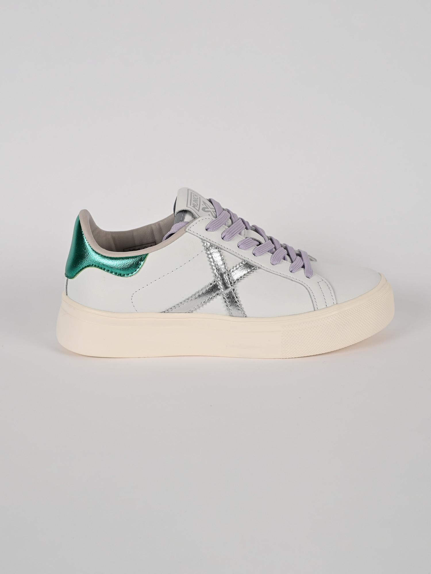 Sneakers bianca RETE SKY verde RETE SKY 77 BLANCO MUNICH 