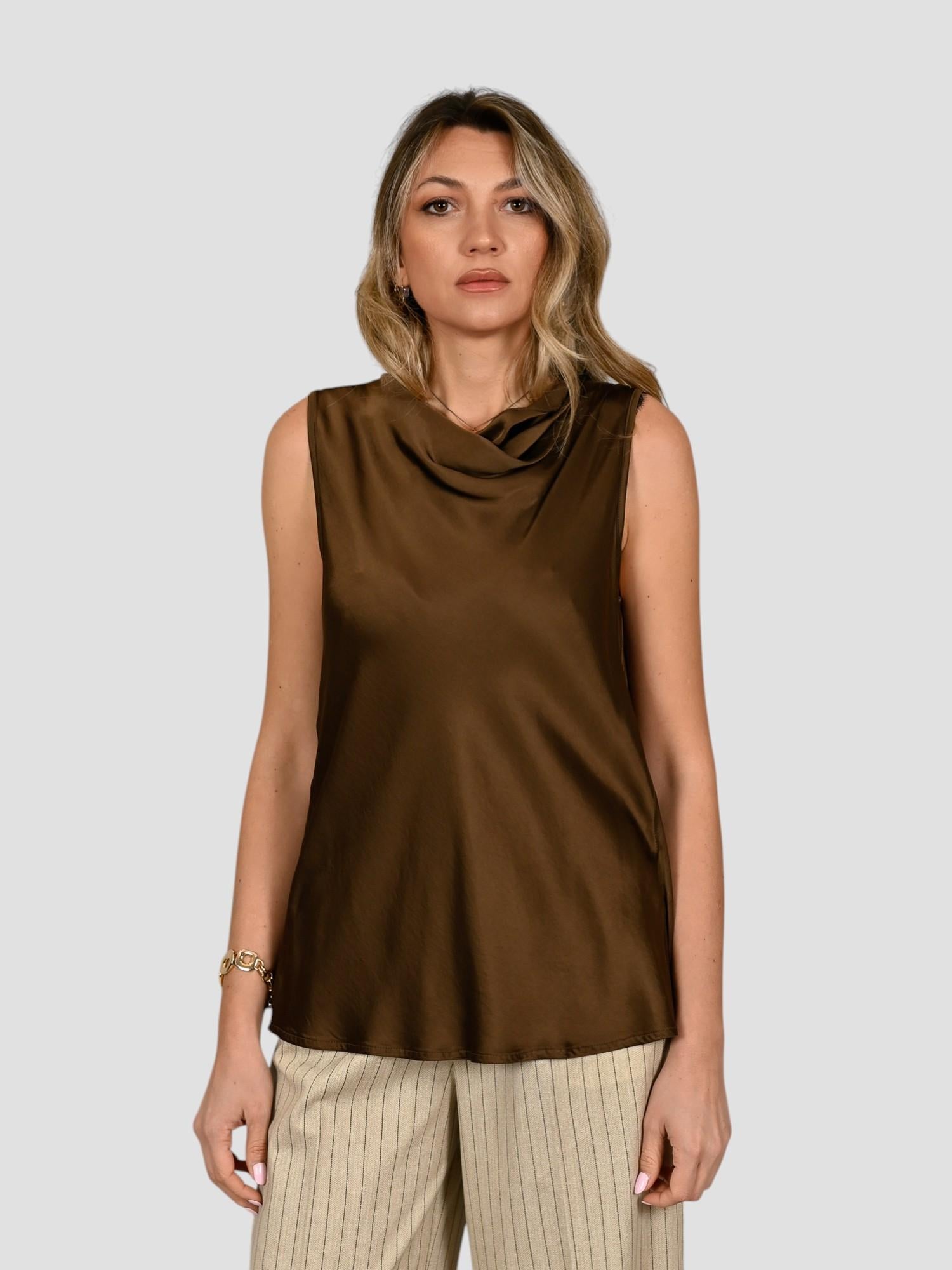 Top marrone AN24282V39  bruciato AN24282V39 MARRONE ANITIE' 