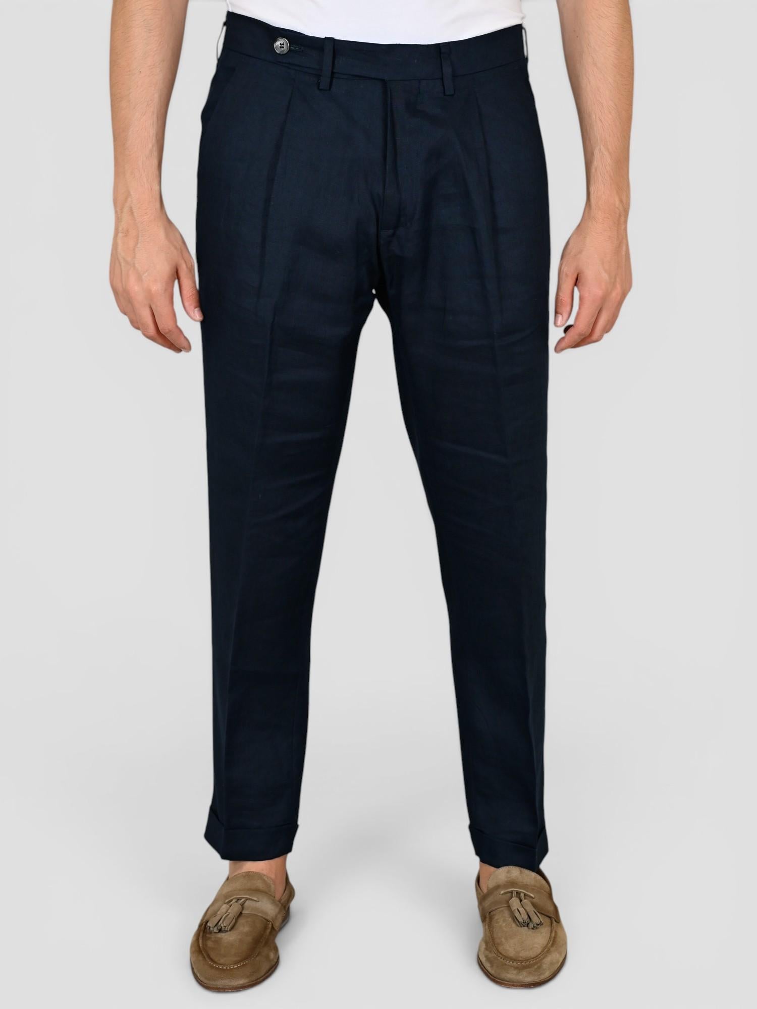 Pantalone blu GABRIEL LINO pence sartoriale GABRIELT95 BLU VANDOM 