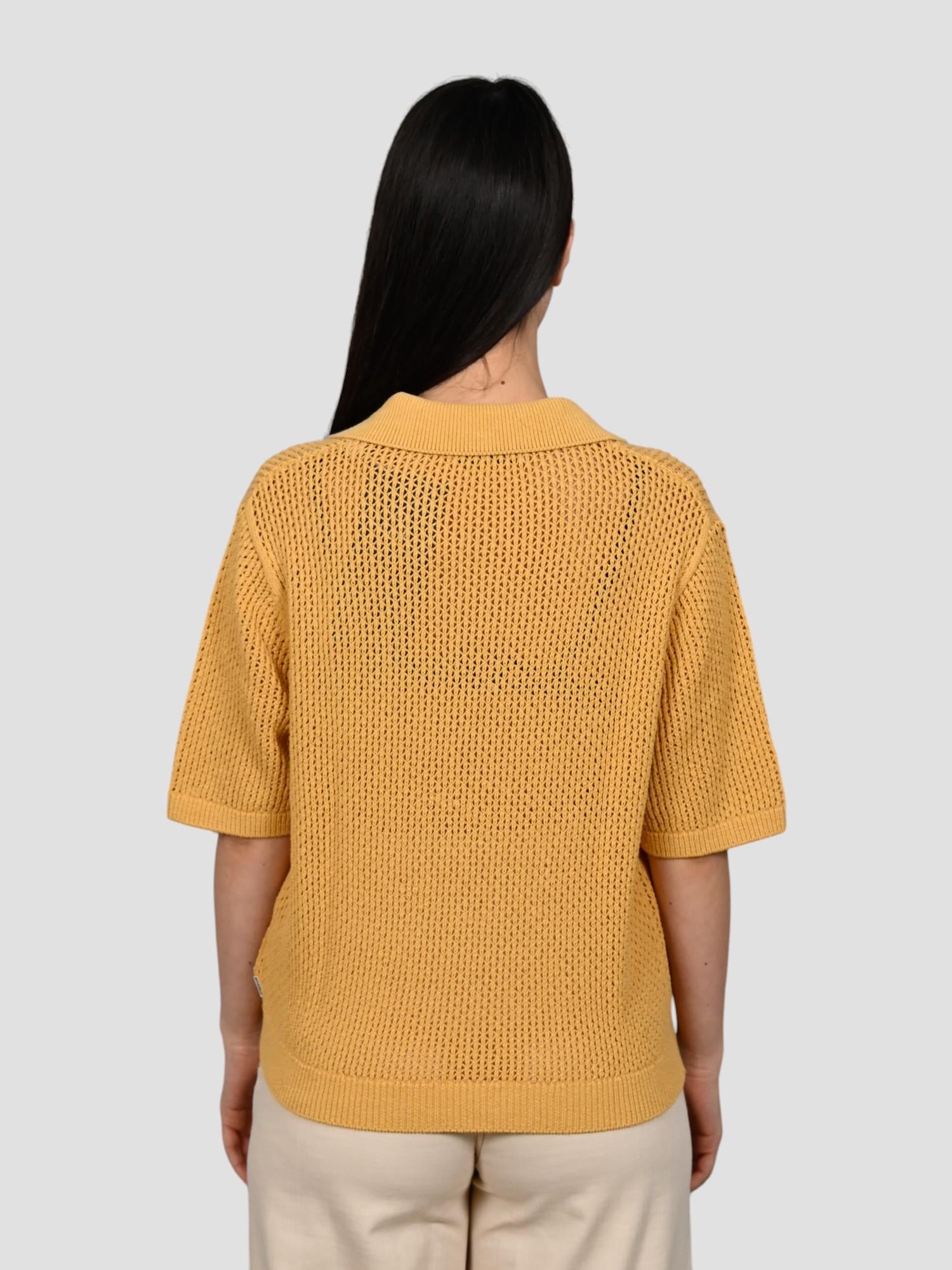 Polo ocra ARGANALF maglia skipper ARGANAFL 013 ECRU ECOALF 