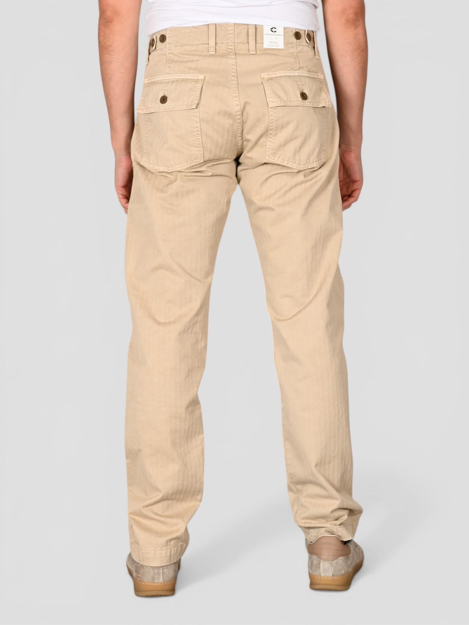 Pantalone sand FATIGUE HERRINGBONE FATIGUE HBT SAND CHESAPEAKE'S 