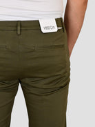 Chino verde STEFANO ventre piatto raso STEFANOT1 VERDE VANDOM 