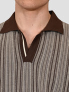 Polo moka WO 2065 jacquard vertical WO 2065 33 WOOL & CO. 