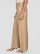 Pantalone beige AN22053 palazzo AN22053U BEIGE ANITIE' 