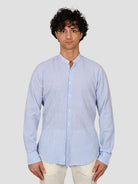 Camicia coreana ZF24 8163 seersucker rigata ZF248163 003 MARCUS 