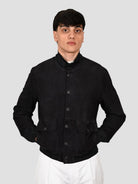 Giubbino suede RIVERSIDE SEAMLESS dark blu RIVERSIDE SEAMLESS DARK BLU THE JACK LEATHERS 