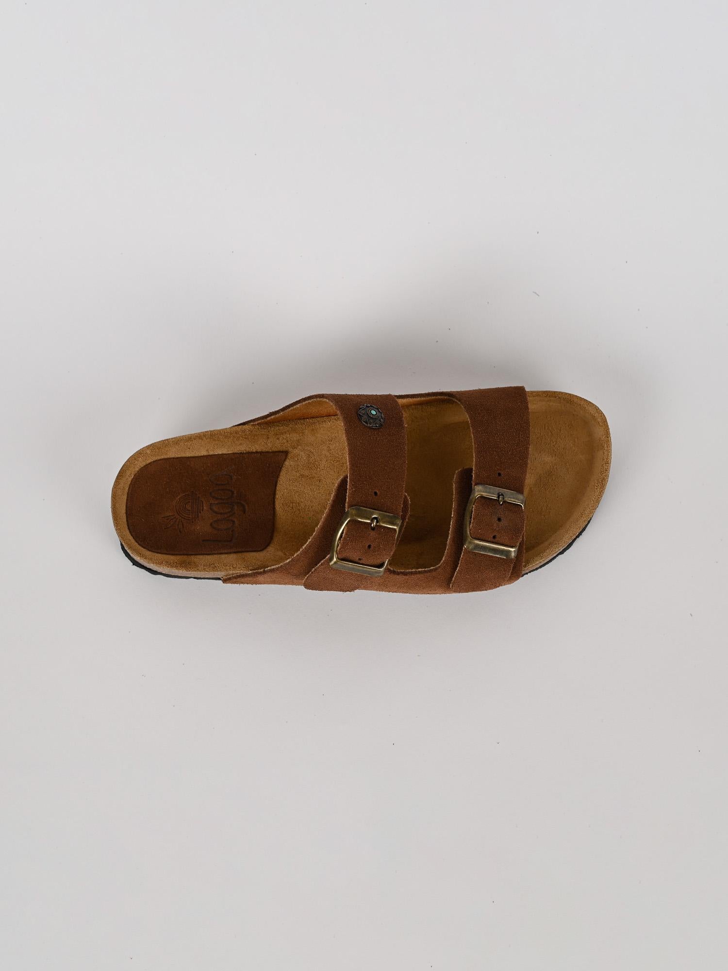 Sandalo donna JURERE suede castagna JURERÈ 186 CASTAGNA LAGOA 