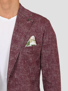 Giacca monopetto EASYX585 BORDEAUX lavorazione maglia EASYX585 BORDEAUX BOB 
