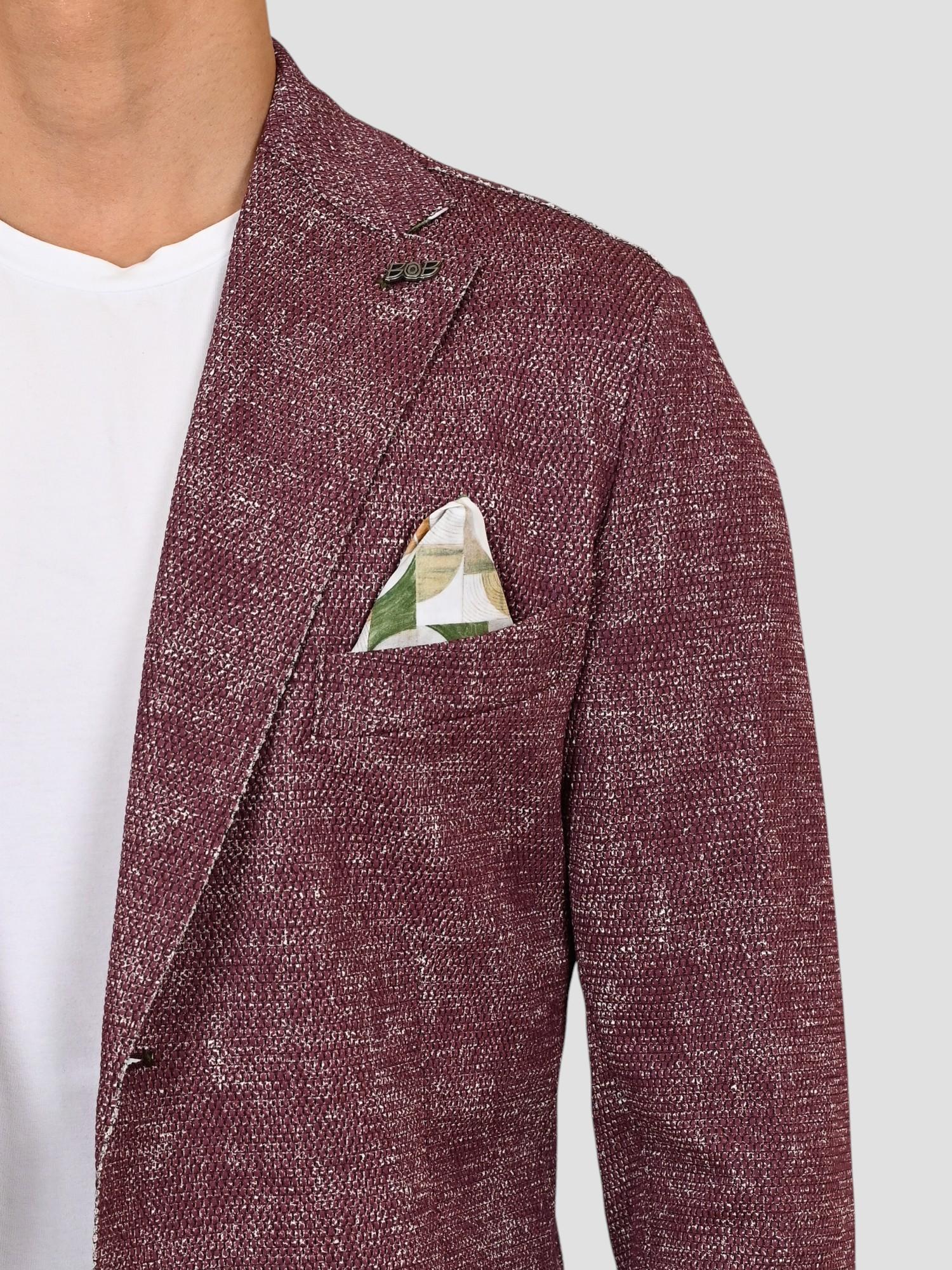 Giacca monopetto EASYX585 BORDEAUX lavorazione maglia EASYX585 BORDEAUX BOB 