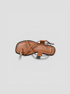 Sandalo cuoio 8176 TAN incrocio 8176 TAN CORRIDONI MILANO 