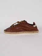 Espadrillas stringata LYON CUT BROWN pelle lavata LYON CUT BROWN LAGOA 