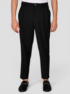 Panatalone nero FRANCESCOT 244 fresco lana FRANCESCOT244 NERO VANDOM 