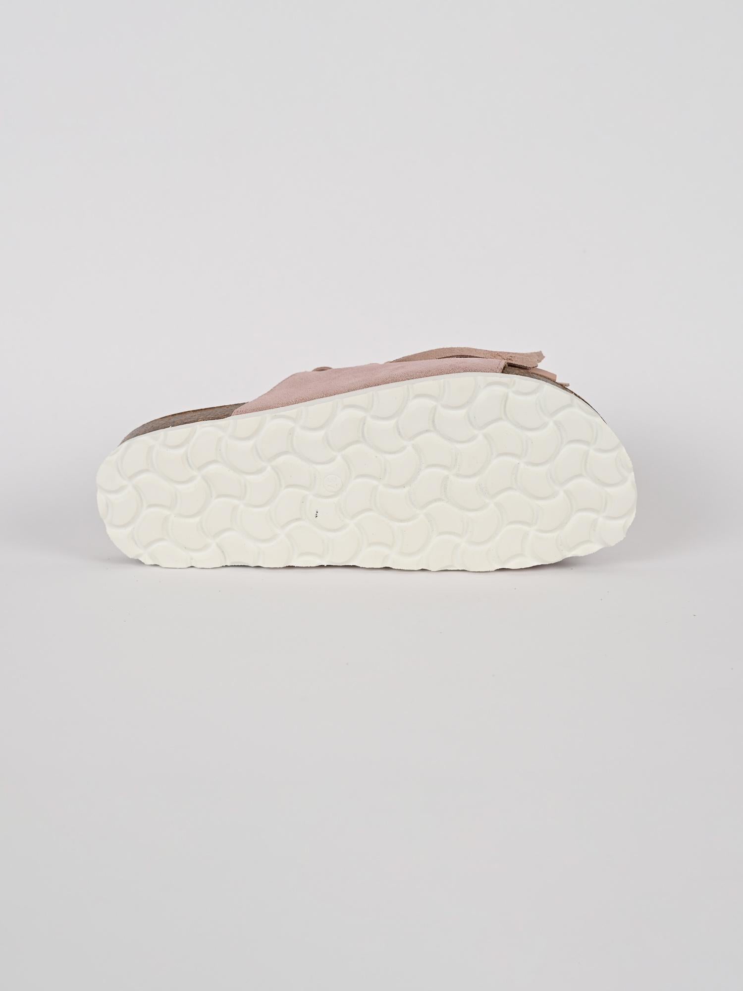 Ciabatta frange MAITE PASTEL suede cipria MAITE PASTEL CIPRIA LAGOA 