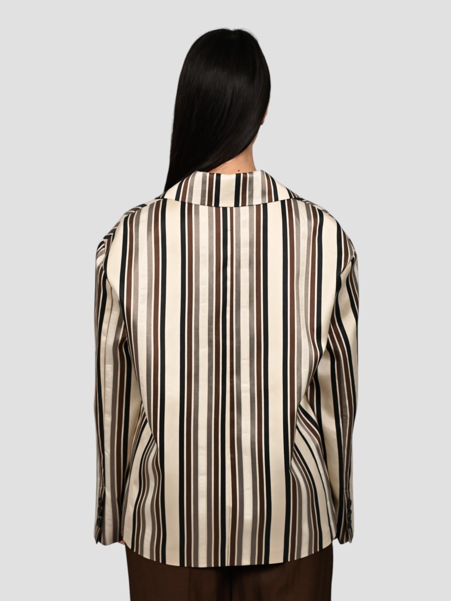 Giacca over 25B7387 rigata 25B7387 UNICA TENSIONE IN 