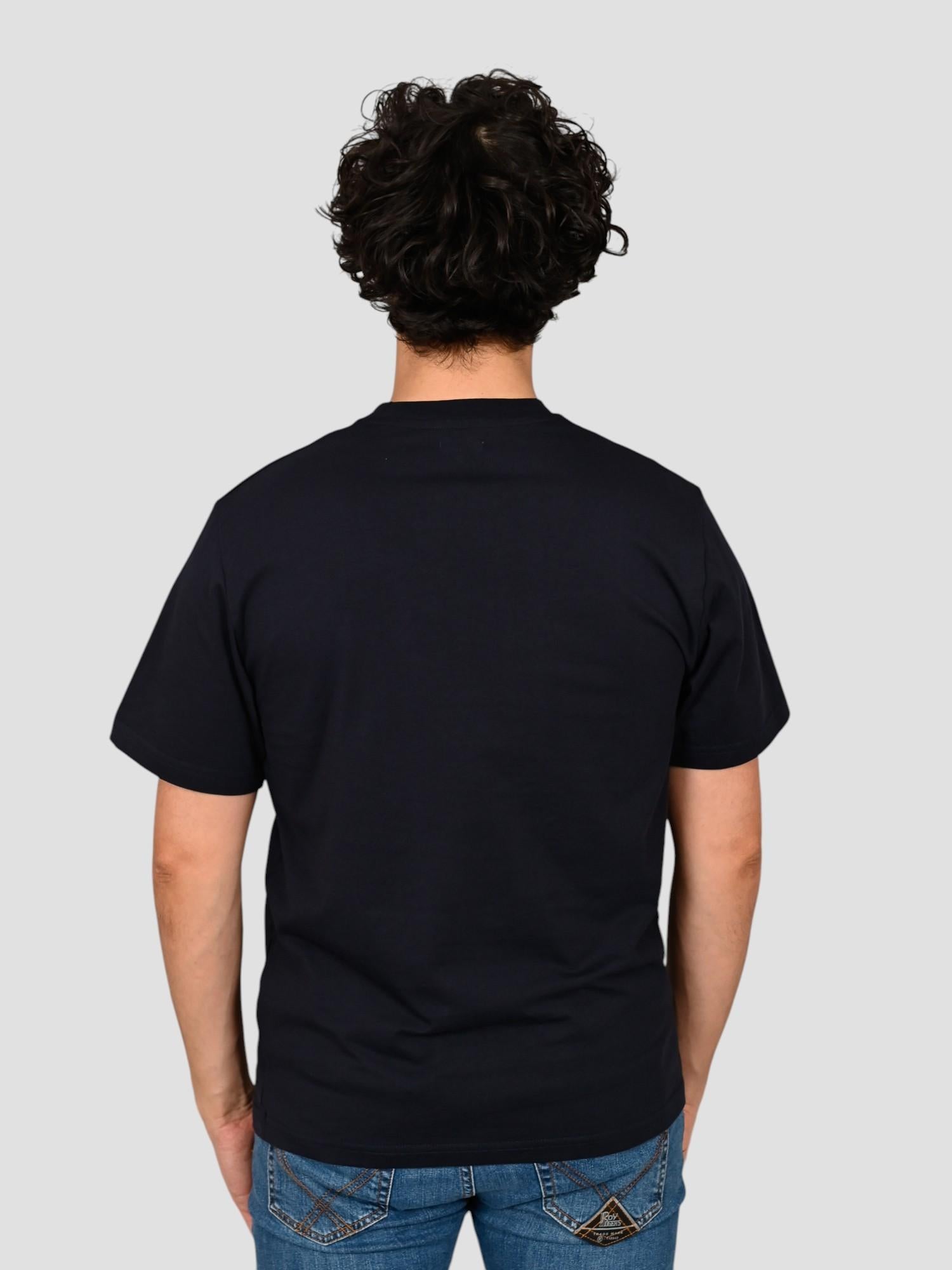 T-shirt blu POCKET MARINE flag SS260009 BLU INTHEBOX 